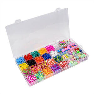 Per bambini e ragazze regali di compleanno bracciale con fascia di gomma Kit per bambini arte fai da te Kit di fasce colorate con elastico - Product Image 4