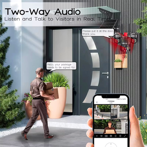 新品上市 1080p 全高清 Wifi 摄像头 AI 人体检测室内安全摄像头 适用于办公室安全音频 4G 太阳能摄像头 - Product Image 5