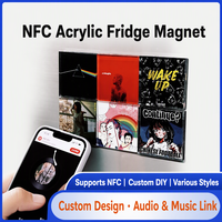 Magnet Kulkas Akrilik NFC Magnetik |   Ketuk Ponsel Anda untuk Memutar Musik Magnet AI Cerdas dengan Dukungan Kustomisasi