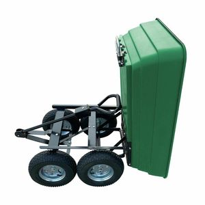 รถเข็นอุปกรณ์ทำสวน CJ ขนาด 125 ลิตร แบบพลาสติก 4 ล้อ สำหรับงานสวน - Product Image 3