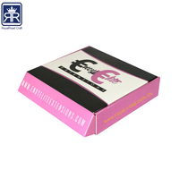 Boîte en carton plat personnalisée pour cosmétiques cadeaux 19073002 emballage de qualité finition mate feuille d'or impression papier de qualité