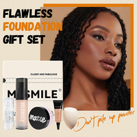 Set Hadiah Rias Wajah Private Label Foundation, Primer Hidrasi, Bedak Tabur Pengontrol Minyak, Foundation Full Coverage, Perlengkapan Rias Wajah
