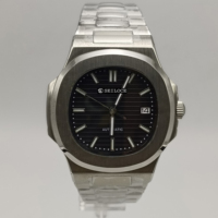 Hochwertige Vollautomatische Mechanische Stahlband-Kalenderuhr mit Leuchtzeigern SEILOCE Herrenuhr Luxuriöse Business-Armbanduhr für Männer