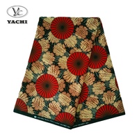 Telas Africanas de Alta Calidad YACHITEX, Estampados de Cera Java, Tela Africana con Estampado de Cera para Blusas de Mujer
