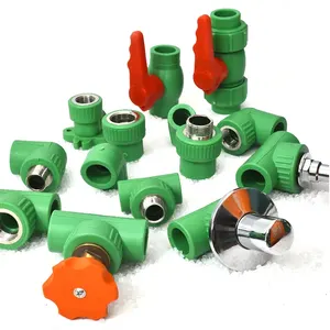 Ppr Fittings Pipe Ppr Pipes And Fittings PPR Fittings Plastic 1/2 3/4 Female Threaded Elbow With Disk For Pipe Water