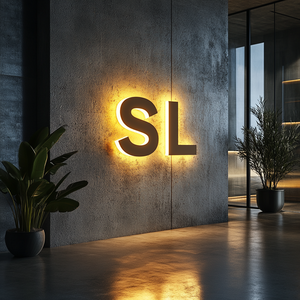 Biển hiệu đèn nền văn phòng trong nhà, biển hiệu quảng cáo ngoài trời, bảng đèn nền acrylic, logo phát sáng 3D, chữ nổi đèn LED - Product Image 1