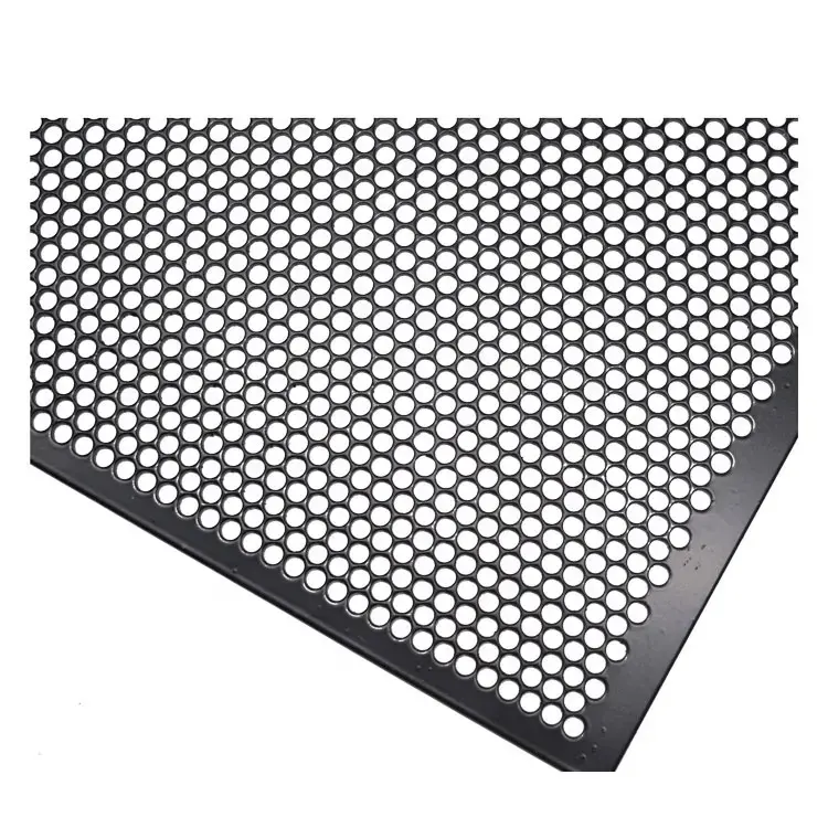 2 mm-6 mm round hole galvanized decorative perforated metal mesh sheet 1 mm-6 mm thickness construction materials