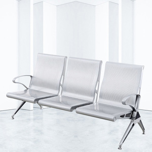 Sillas de Espera Bao Xian, Silla de Acero de 3 Plazas con Reposabrazos, Uso Público - Product Image 1