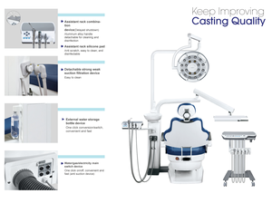 Poltrona Odontoiatrica Elettrica con Luce Orale LED <span class=keywords><strong>Unit</strong></span>à Dentale di Lusso Poltrona Odontoiatrica Ergonomica - Product Image 3