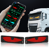 Nueva Luz LED Inteligente Programable para Automóviles, Diseño de Ojos de Demonio, Material de Aluminio de Alta Luminosidad, Ajuste Universal