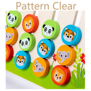 Jeu de société éducatif en bois pour bébés, jouet de classification spatiale lapin, pour l'entraînement à la pensée logique des enfants, vente en gros - Product Image 2