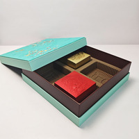 Emballage de luxe personnalisé Truffes Fenêtre cadeau Boîte de chocolat avec diviseur de papier