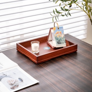 Plateau Organisateur de Table Multifonctionnel Stéréo Superposé en Bois Massif Honvidora Kambas, Écologique, Durable, avec Patch Métallique Émaillé de Luxe - Product Image 6
