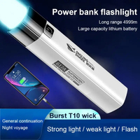 Nouvelle Tendance 2024 Mini Torche Électronique Gadget Station d'Énergie Portable pour Chargeur iPhone USB Lampe de Poche LED Banque d'Alimentation