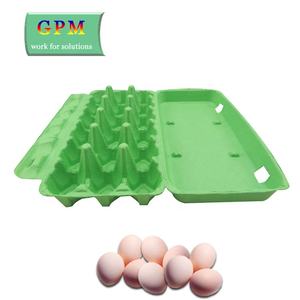 Boîte à œufs en gros, 15 alvéoles, boîte d'emballage pour œufs frais biologiques, boîte à œufs en papier agricole pressé à chaud 75g - Product Image 4