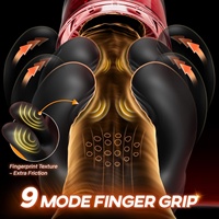 360 °   Vibrateur masculin Licking Glans avec 9 modes de rotation, de serrage et de vibration, jouet d'entraînement pénien, masturbateur, jouets sexuels pour adultes