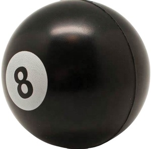 Pelota Antiestrés de Espuma de PU con Forma de Billar, Personalizable con Logotipo Promocional - Product Image 1
