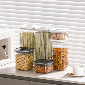 Almacenamiento de cocina ecológico: recipientes herméticos para cereales con tapas giratorias - Product Image 1