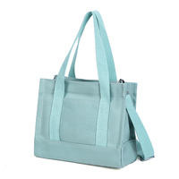 Sacs fourre-tout en toile écologiques et durables personnalisés, sac à main pour femmes, sac à main portable avec fermeture éclair, sac à bandoulière pour femmes, sacs à bandoulière