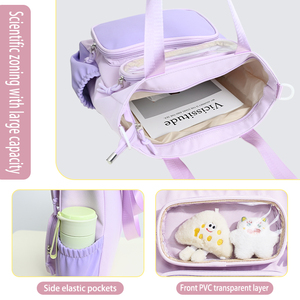 Les sacs à dos scolaires de grande capacité et les sacs de tutoriel pour enfants peuvent être utilisés pour le logo personnalisé diagonal OEM/ODM - Product Image 3