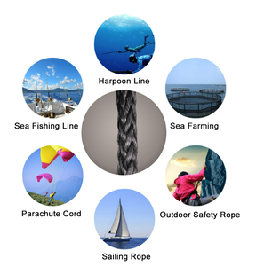 8 12 sợi Docking dòng <span class=keywords><strong>Polyester</strong></span> PE Nylon Thuyền biển tổng hợp bện dây thừng cho Neo Tàu berthing tàu UV bảo vệ - Product Image 3