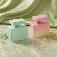 Flacon de parfum en verre givré de luxe personnalisé Anding Wholesale Design, rectangulaire, 30 ml, 100 ml