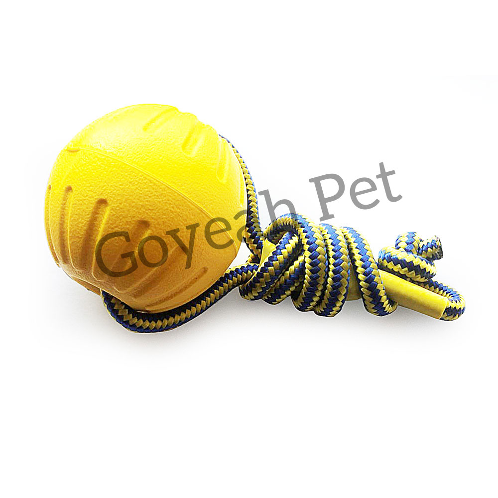 thumbnail image 2 of Ball With Rope Dog Toy,Fling Dura Foam Ball Dog Toy,Dog Water Float Toy Ballsmall Medium Large Dog Tug Toy 2 75inchsmall Medium Dog 2 of 13