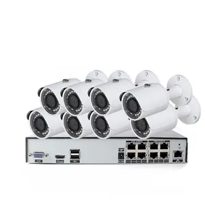 4.0mp 8ch kit 2.0mp set kit IP Bullet IR Home CCTV Video Surveillance 8 canaux poe nvr kits