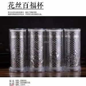 실버 머그잔 디자인 및 사용자 정의 골드 및 실버 보온병 컵 제조 절연 컵 금형 처리