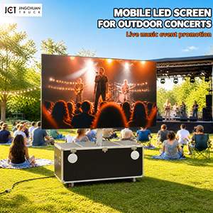 Mobile LED Advertising Display Screen With Built-in Speakers for Outdoor <b>Music</b> Concert and Event Promotion PFC-4M 1. Plug-and-pl - Product Image 1
