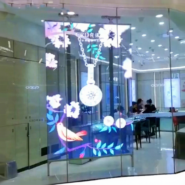 Indoor Flexible LED Display P3.91 Holographic Screen Ultra-Thin with Built-in Integrated LED Driver Transparent LED Screen