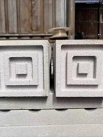 Líneas Decorativas para Pared Exterior de Estilo Chino Nuevo con Patrón Circular Tallado en las Esquinas, Columna Romana, Cornisa, Línea de Ventana de Cintura, EPS
