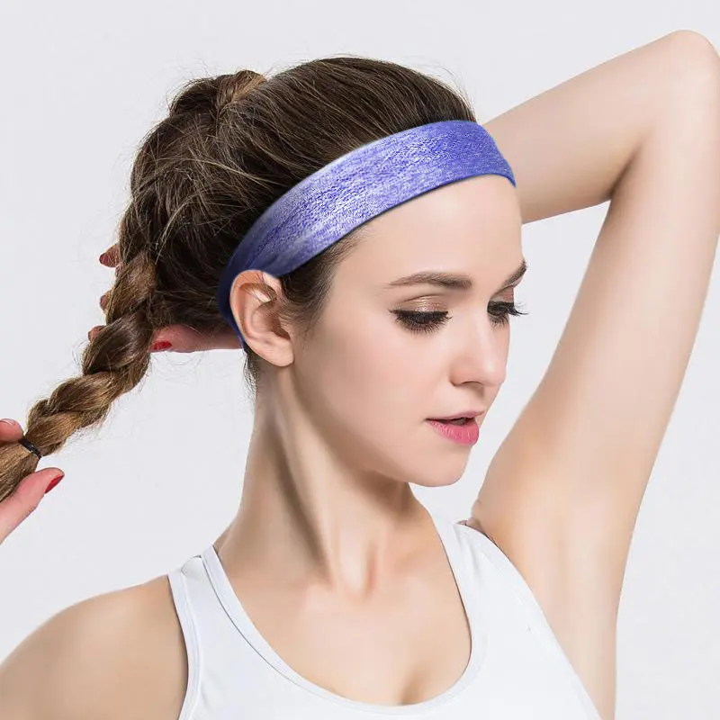 Aolikes Sports Grip Silicone Headband Elastic Non Slip Hairbands Yoga Exercise Headwear hair Accessories for Men and Women