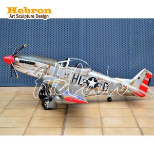 Decorazione da Parete <span class=keywords><strong>2026</strong></span>, Scaffale Vintage a Forma di Aereo da Caccia per Arredamento Casa Fai-da-Te - Product Image 3