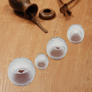 Non-Slip Transparent White Rubber Silicone <b>Chair</b> Table Leg Cover Furniture <b>Floor</b> <b>Protectors</b> <b>Chair</b> Leg Caps - Product Image 4
