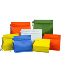 Sacs à café en corde avec valve Joint à huit côtés Sacs à café à fond carré plat Rubik's Cube Zipper Valve d'échappement Sac à café scellé