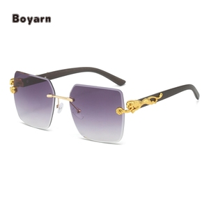 Boyarn nhà máy bán buôn kim cương cắt vuông kính mát Retro Kính chân ngoài trời lái xe Sun bảo vệ Sunnie - Product Image 3