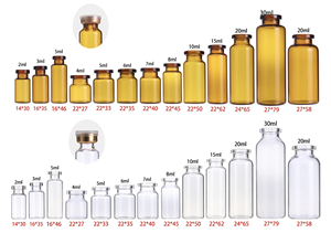 Flacons d'injection en verre stériles moulés transparents de qualité pharmaceutique 5ml-50ml 7ml 8ml 10ml 15ml 20ml 30ml 50ml <span class=keywords><strong>pour</strong></span> antibiotiques - Product Image 5