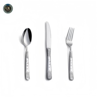 Ensemble de couverts en acier inoxydable 304 de qualité supérieure pour hôtel, restaurant, mariage, passe au lave-vaisselle, couteau, cuillère, fourchette