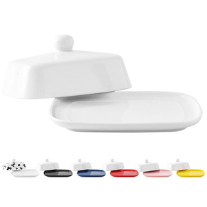 Plato para Mantequilla de Cerámica Blanca Rectangular Personalizado con Tapa, MOQ 200, Gran Venta - Product Image 2