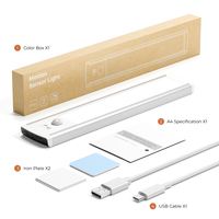 Luz LED Recargable con Sensor de Movimiento para Interiores, Luz para Gabinete, Cocina, Armario, Dormitorio, Escalera, Rincón de Lectura