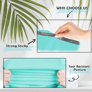 Teal Poly Mailers 6x9 Inch, 200 Pack. Strong Self-Adhesive Waterproof Shipping <b>Envelopes</b> for Mailing & Packaging - Product Image 3