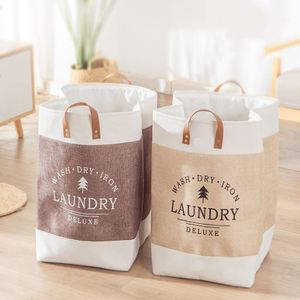 Panier à linge pliable en tissu pour la maison, grande capacité, pour vêtements et jouets - Product Image 1