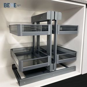 Accessoires de cuisine : Organiseurs de placard universels, panier à verres, organisateur coulissant pour placard d'angle Magic Corner/ma - Product Image 1