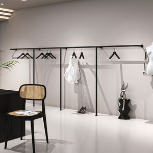 Étagère de présentation murale multifonctionnelle en <span class=keywords><strong>fer</strong></span> forgé pour magasin de vêtements féminins modernes, style Art Déco, simple et facile à assembler - Product Image 5