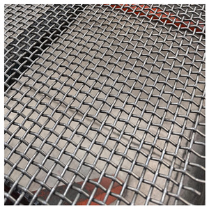 Maille métallique en acier au manganèse de haute qualité, maille tissée en métal, maille en fil d'acier enroulée, maille à bordure croisée, maille vibrante en fil d'acier - Product Image 1