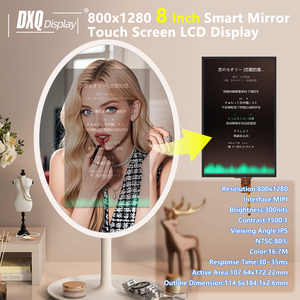 หน้าจอแสดงผล TFT LCD ขนาด 8 นิ้ว ความสว่างสูง 300nits ความละเอียด 800x1280 แบบสั่งทำพิเศษ พร้อมกระจกแต่งหน้าทรงกลม หน้าจอสัมผัสอัจฉริยะ - Product Image 4