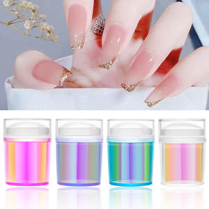 Kit de 3 tampons en silicone colorés pour ongles, impression française, plaque d'estampage pour vernis à ongles. - Product Image 3