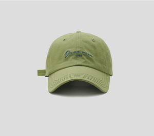 Casquette de baseball souple non structurée, style Dad Hat, décontractée, avec broderie alphabet et motif Argyle, 100% coton, respirante et imperméable - Product Image 3