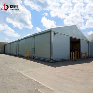 Detachable Aluminum Alloy Warehouse <b>Tent</b>,Summer Mobile Temporary Industrial <b>Canopy</b> Structure for Logistics Storage Shed - Product Image 2